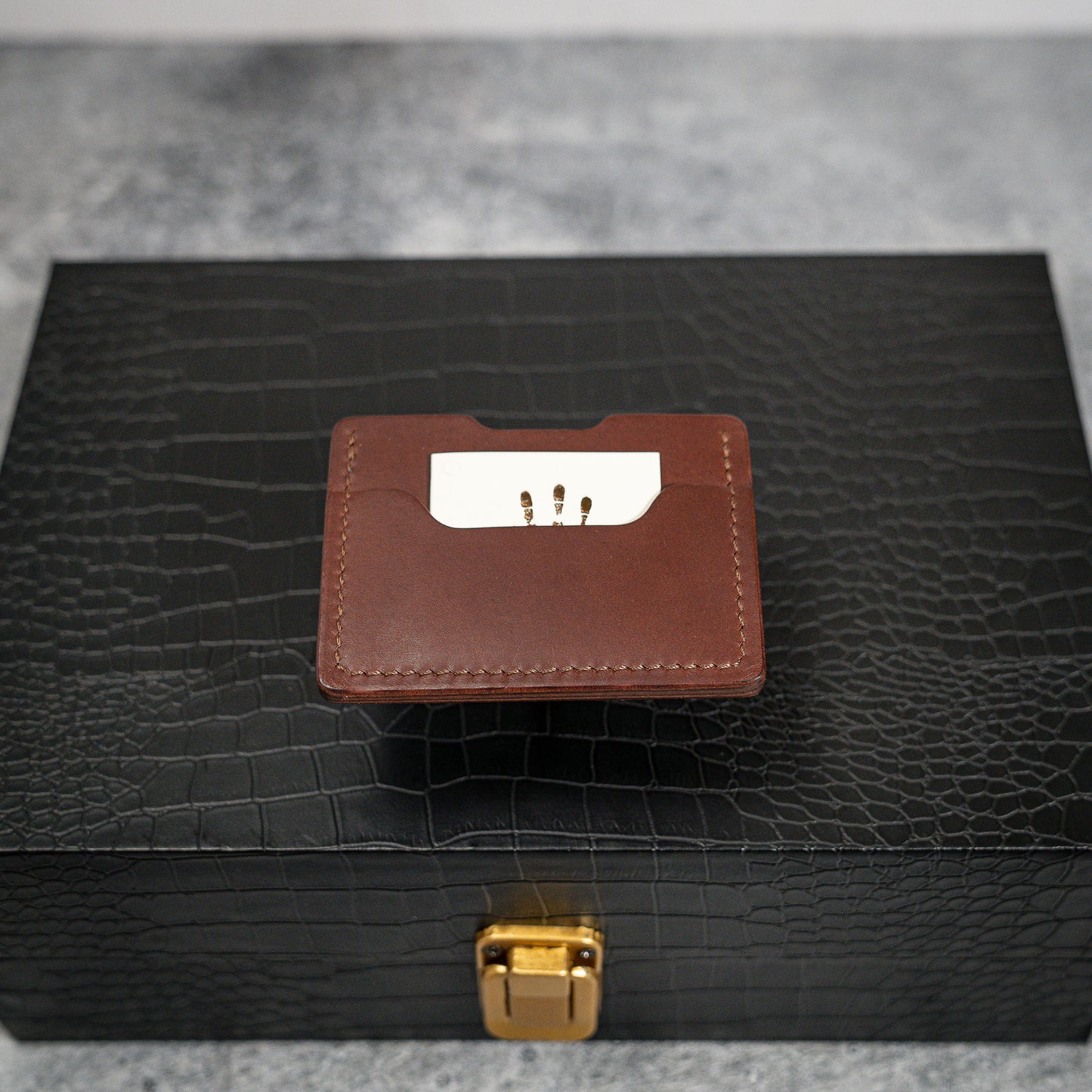 Miami Cardholder in Dark & Mid Brown
