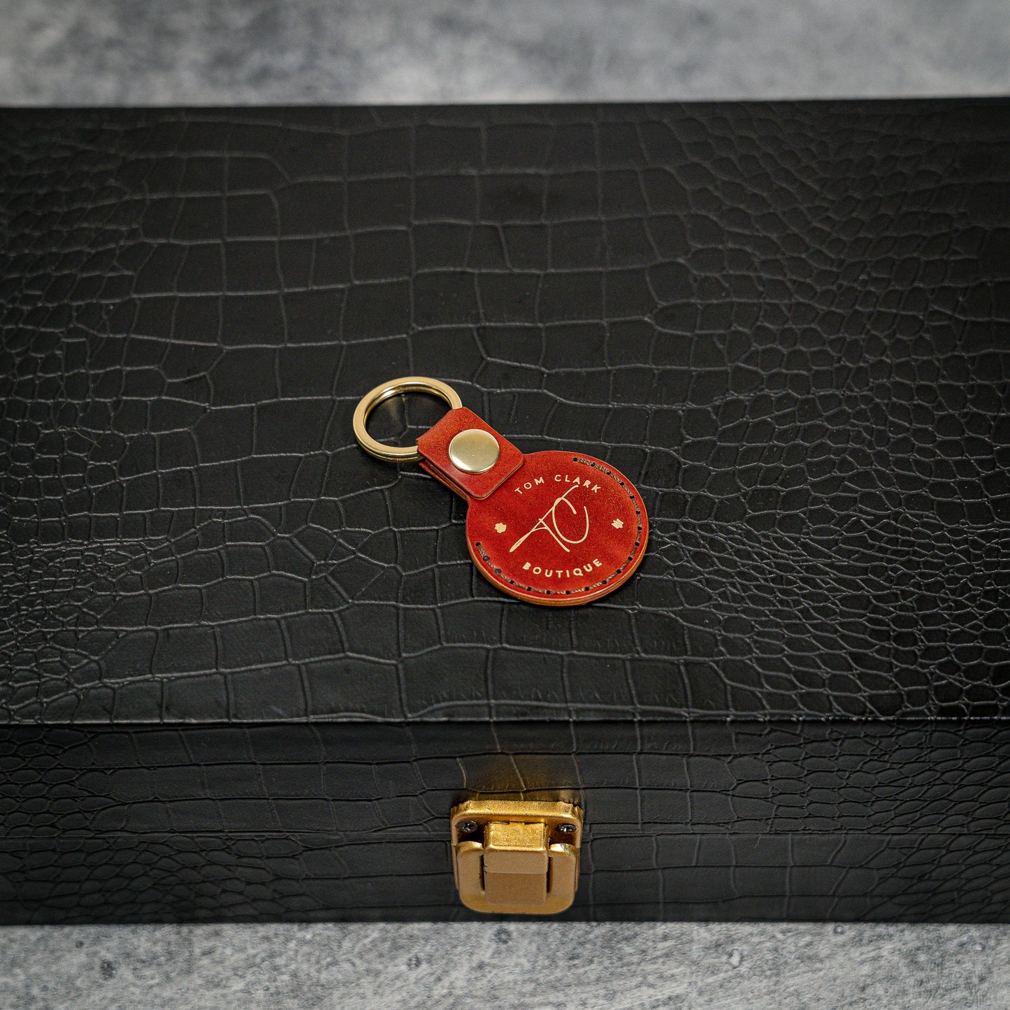 Handmade Air Tag Case in Rocado Shell Cordovan leather (Multiple colors)