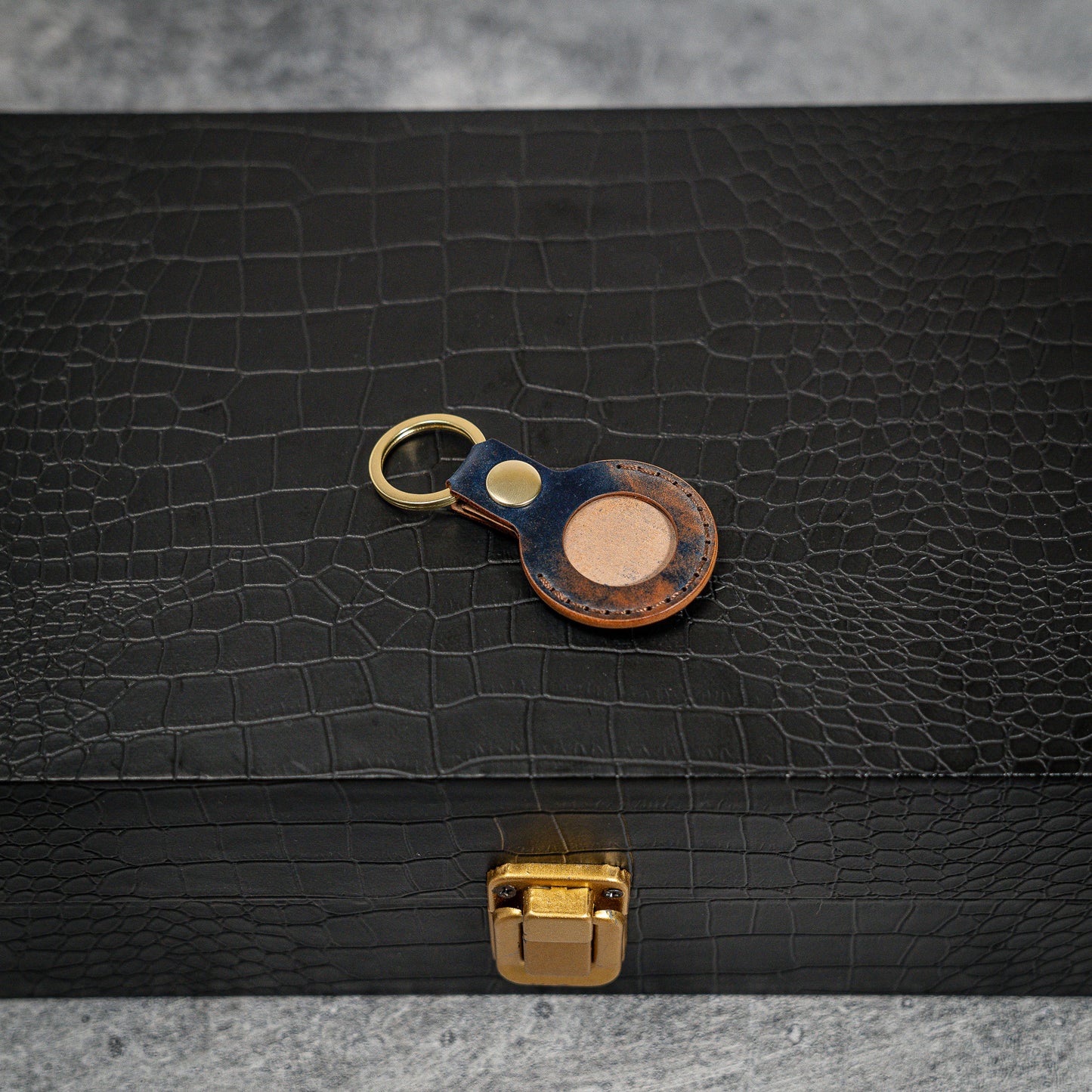 Handmade Air Tag Case in Rocado Shell Cordovan leather (Multiple colors)