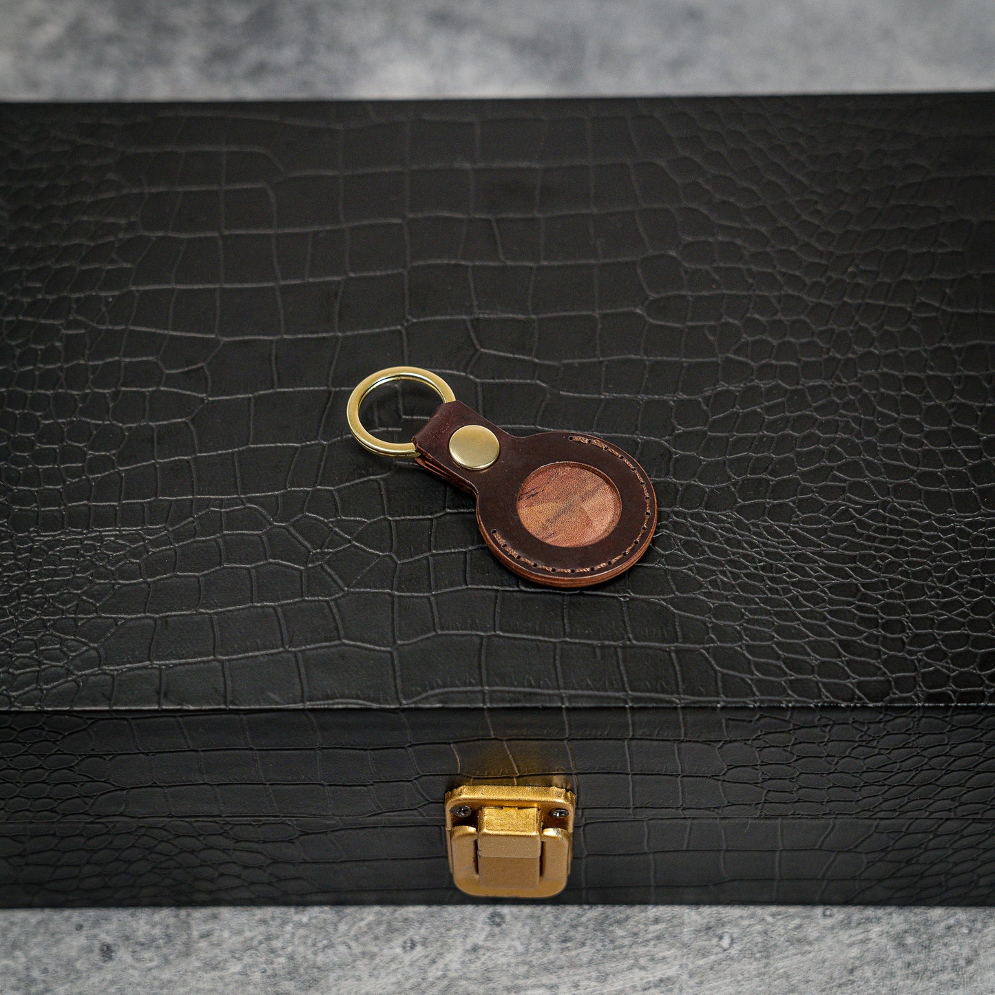 Handmade Air Tag Case in Horween Shell Cordovan leather (Multiple colors)