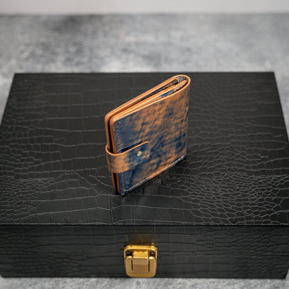 Chicago Wallet in Ocean Marbled Shell Cordovan