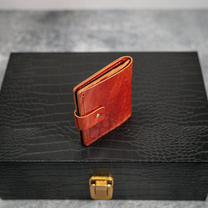 Chicago Wallet in Lava Marbled Shell Cordovan