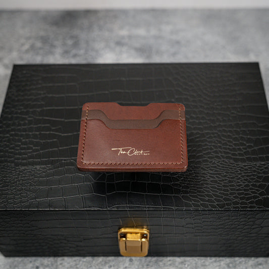 Miami Cardholder in Dark & Mid Brown