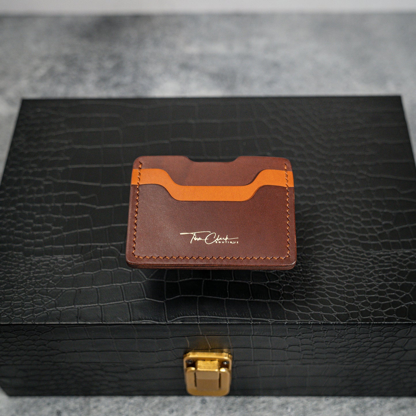 Miami Cardholder in Mid Brown & Olmo