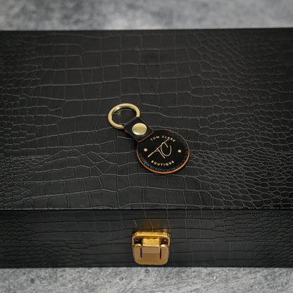 Handmade Air Tag Case in Rocado Shell Cordovan leather (Multiple colors)