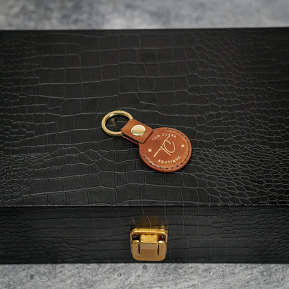 Handmade Air Tag Case in Horween Shell Cordovan leather (Multiple colors)