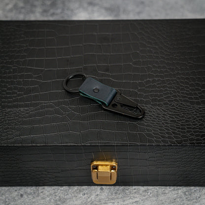 Exquisite Handmade Minerva Smooth Keychain with Matte Black Finish (Multiple colors)