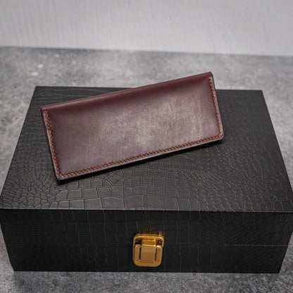 Manhattan Wallet in Minerva Smooth Violet and Olmo colors