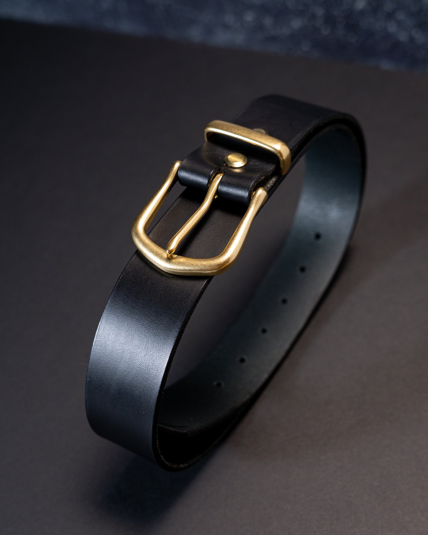 Refined Artistry: Handcrafted Full Grain Leather Black Belts